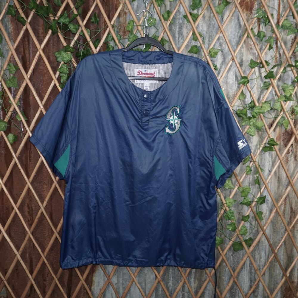 L - Vintage Y2K Mlb Shirts windbreaker shirt seattle